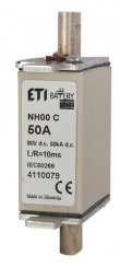 Batériová poistka NH M000 bat 50A/80V DC