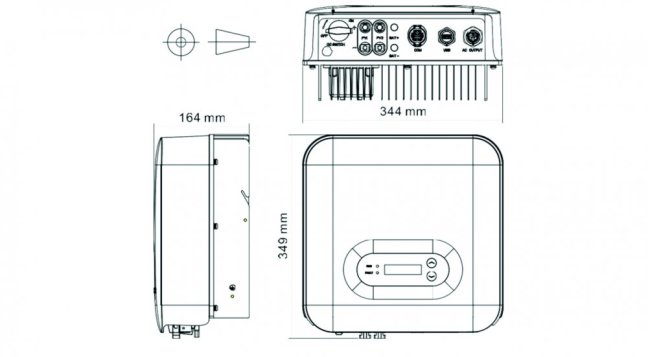 On-grid FV striedač ZCS Azzurro 1PH 3680TLM-V3 + limiter