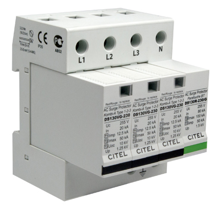 Zvodič prepätia - Citel DS134VGS - 230/G AC (Typ 1+2+3)