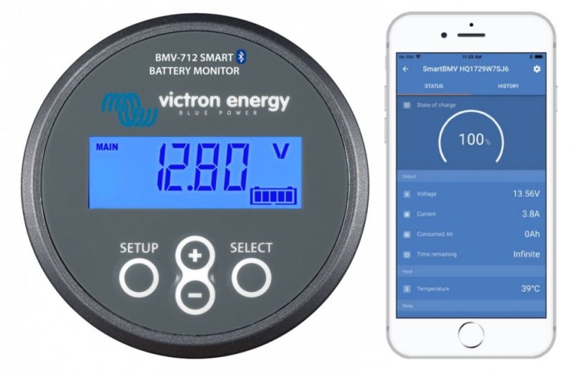 Sledovač stavu batérií - BMV 712 Smart