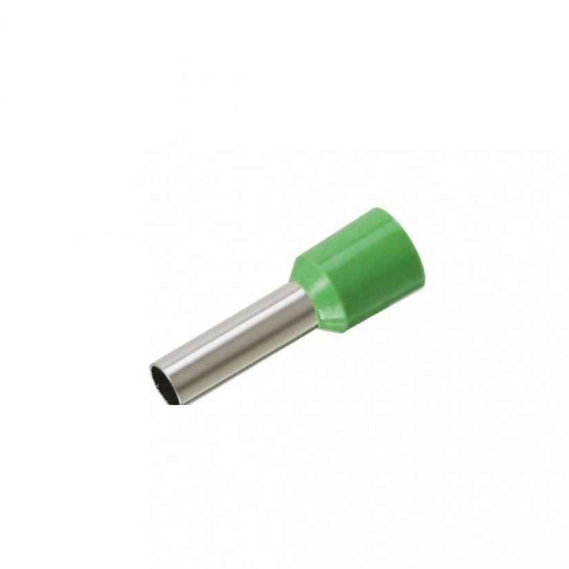 Izolované dutinky Cu 6mm2 zelené 100ks Izolované dutinky Cu 6mm2 zelené 100ks