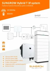 Hybridná FVE Sungrow T 10,56 kWp (Li batéria 40 kWh +)
