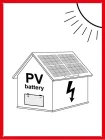 Samolepka PV s batériou
