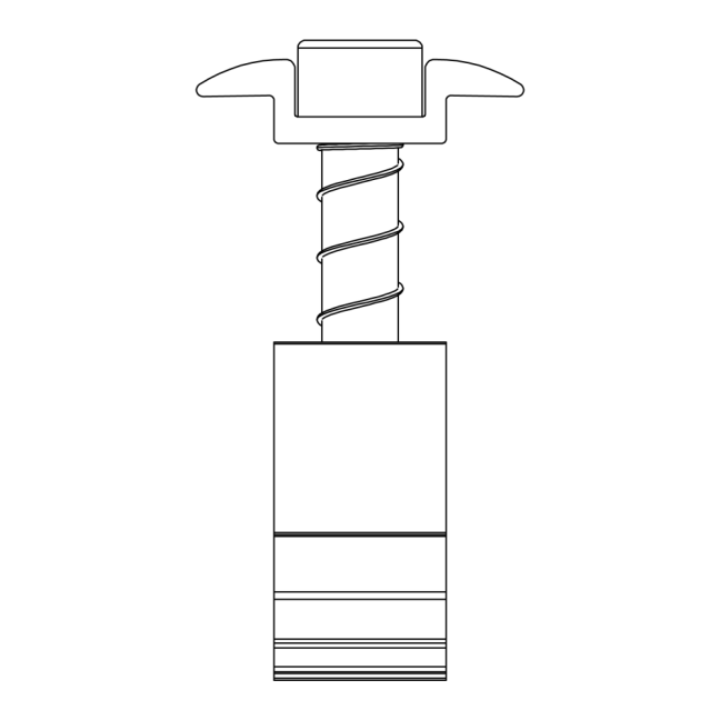 K2 DomeClamp Middle Clamp 30-50 mm - čierny elox