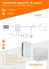 Hybridná FVE Sungrow RT 10,56 kWp (Li batéria 9,6 kWh +)