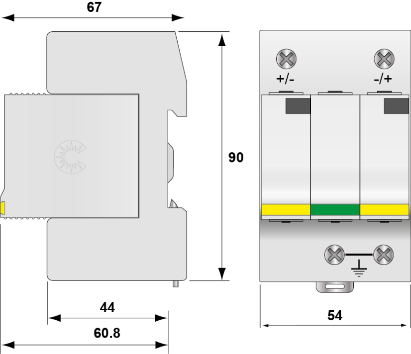 Zvodič prepätia - Citel DS50PV-800G/51 (Typ 2)