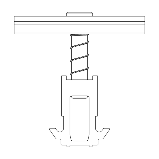 K2 DomeClamp Middle Clamp 30-50 mm - čierny elox