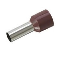 Izolované dutinky Cu 10mm2 hnedé 100ks