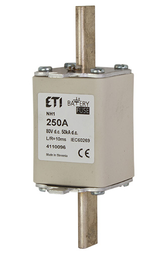 Batériová poistka NH M1 bat 250A/80V DC