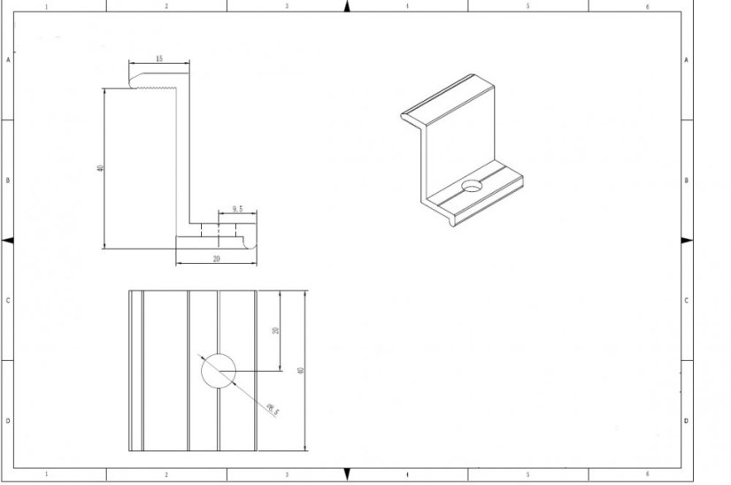 AL Príchytka krajná JH (set B) 40 mm