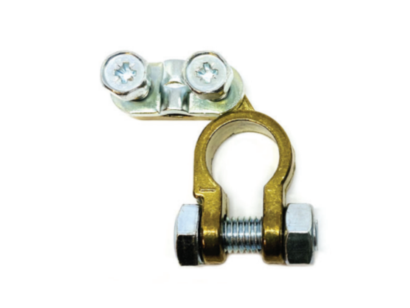 Svorka batériová mosadzná mínusová 10-25mm²