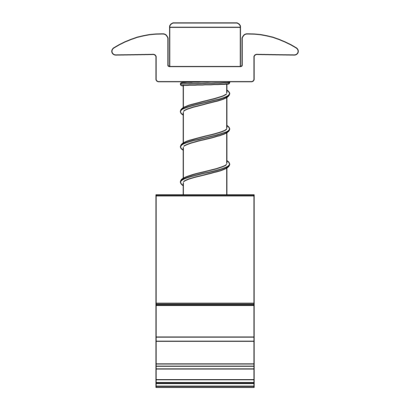 K2 DomeClamp Middle Clamp 30-50 mm - čierny elox
