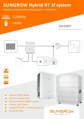 Hybridná FVE Sungrow RT 10,56 kWp (Li batéria 16 kWh +)