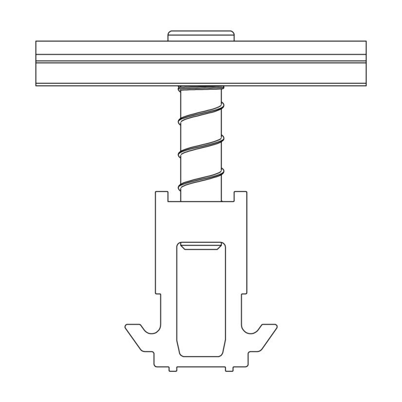 K2 DomeClamp Middle Clamp 30-50 mm - čierny elox